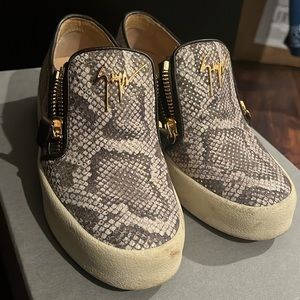 Giuseppe Zanotti Kameron RS6004 Naturale snakeskin sneakers